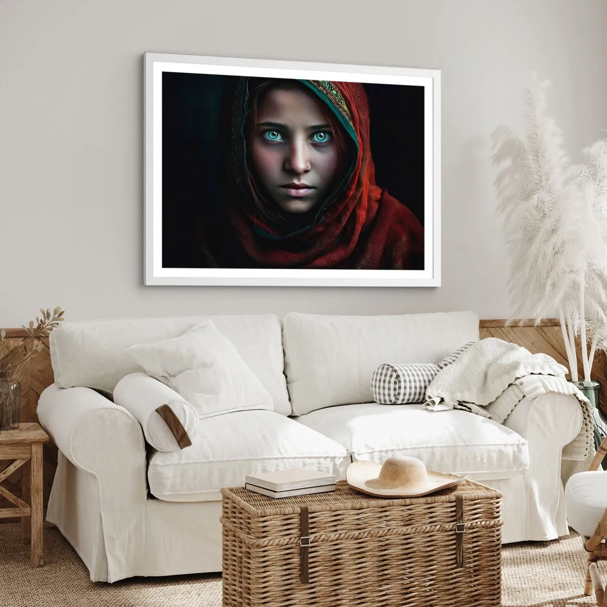 Plakat i hvid ramme - Østens prinsesse - 50x40 cm