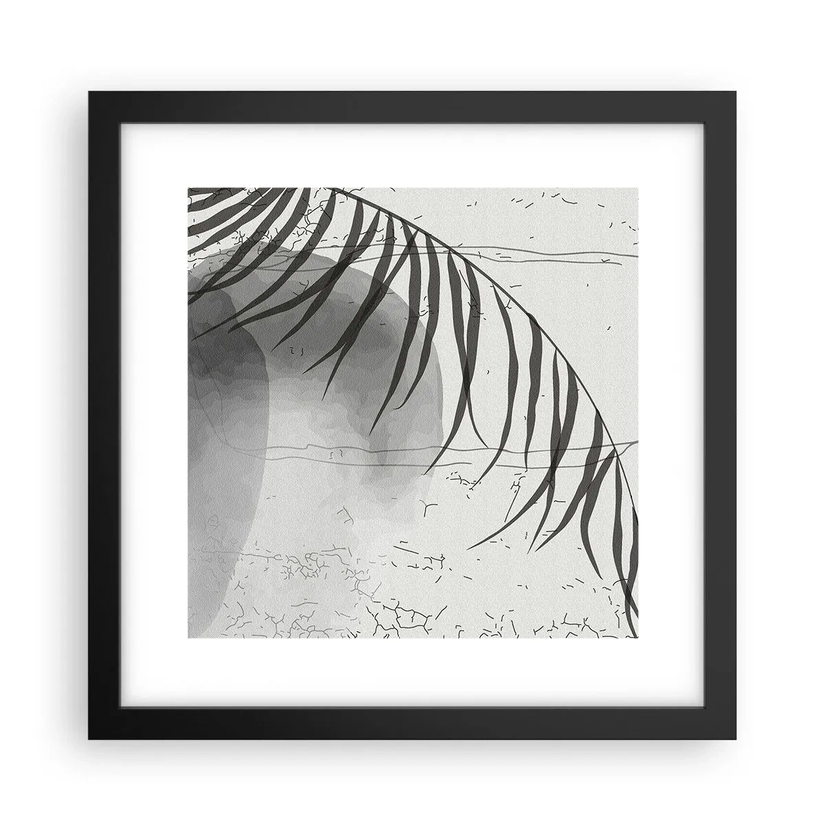 Plakat i sort ramme - Den subtile eksotisme i naturen - 30x30 cm