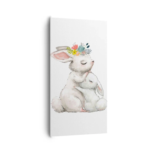 Lærredstryk - Billede på lærred - Der er intet sted som hos mor - 65x120 cm