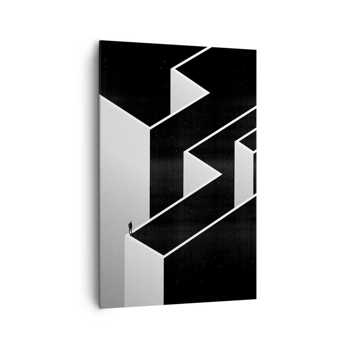 Lærredstryk - Billede på lærred - Ensomhed på toppen - 80x120 cm