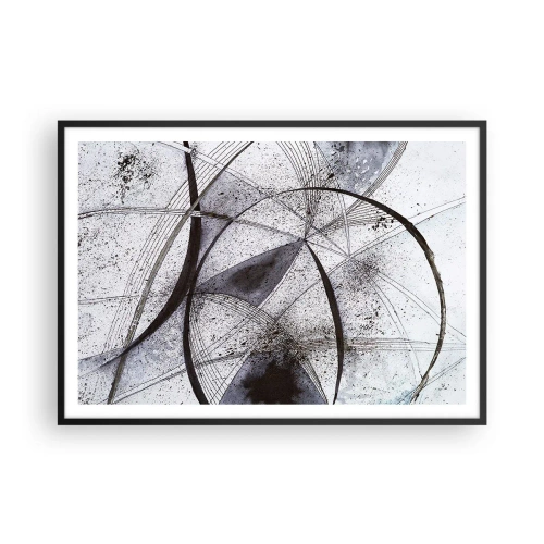 Plakat i sort ramme - Futuristisk fantasi - 100x70 cm