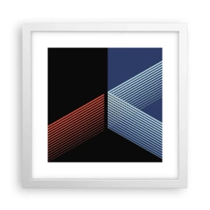 Plakat i hvid ramme - En simpel historie - 30x30 cm