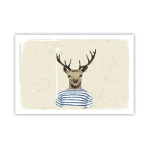 Plakat - Fordi jeg kan lide stribede skjorter! - 91x61 cm