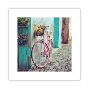 Plakat - Jeg vender tilbage om lidt - 30x30 cm