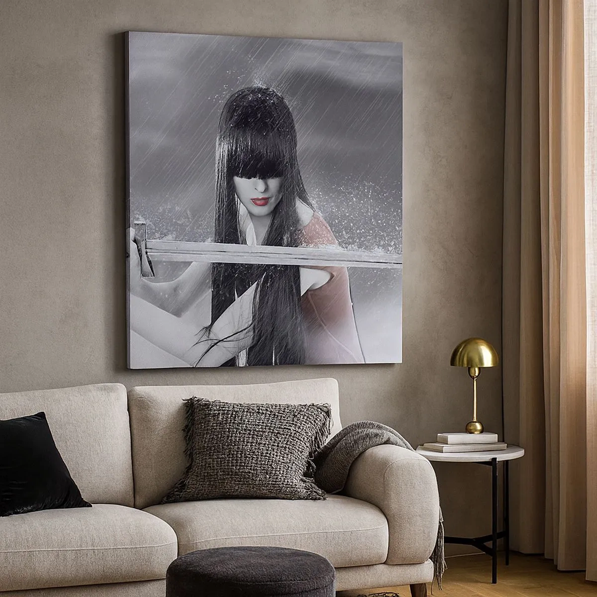 Lærredstryk - Billede på lærred - Smuk og farlig - 30x30 cm