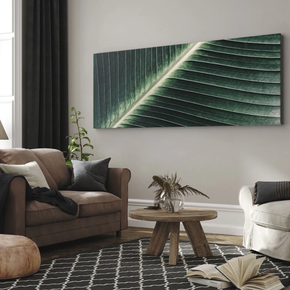 Lærredstryk - Billede på lærred - Naturens rytme - 100x40 cm
