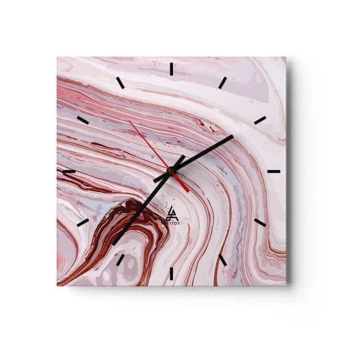 Vægur, Uret - Lige frem og derefter til højre ned - 30x30 cm
