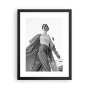 Plakat i sort ramme - Kommer du med mig? - 30x40 cm