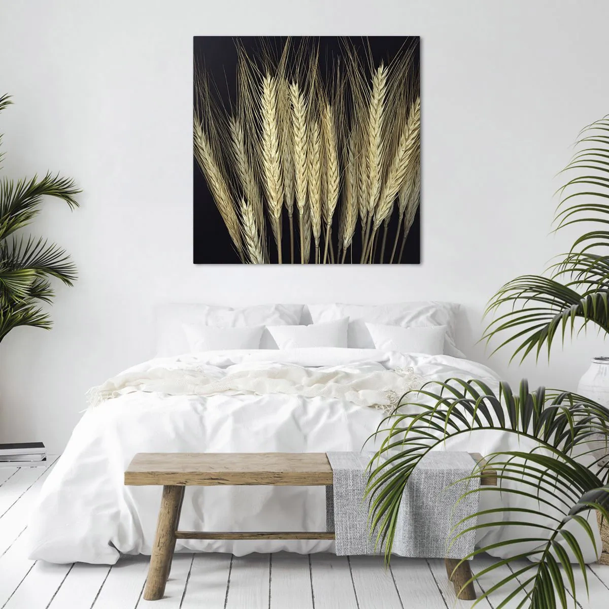 Lærredstryk - Billede på lærred - Rustik magi - 70x70 cm