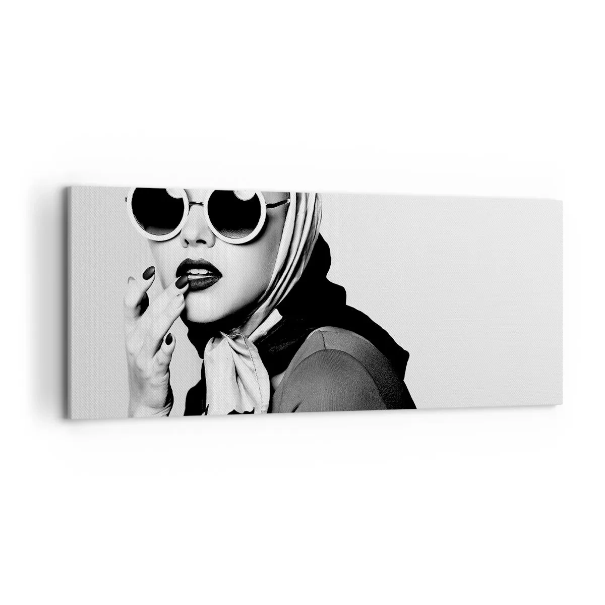 Lærredstryk - Billede på lærred - Hilsner fra 1960'erne. - 120x50 cm