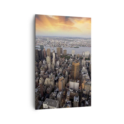 Lærredstryk - Billede på lærred - Tidens bankende hjerte - 80x120 cm