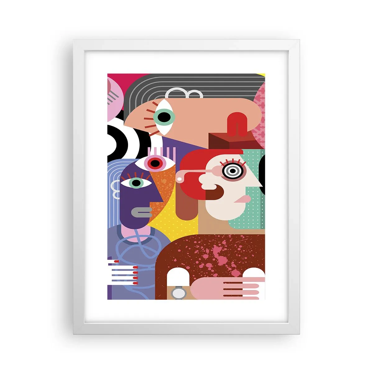 Plakat i hvid ramme - Vi fra hr. Picasso - 30x40 cm
