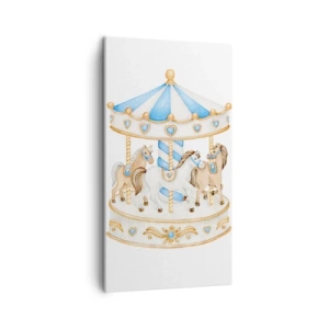 Lærredstryk - Billede på lærred - Sød barndom - 45x80 cm