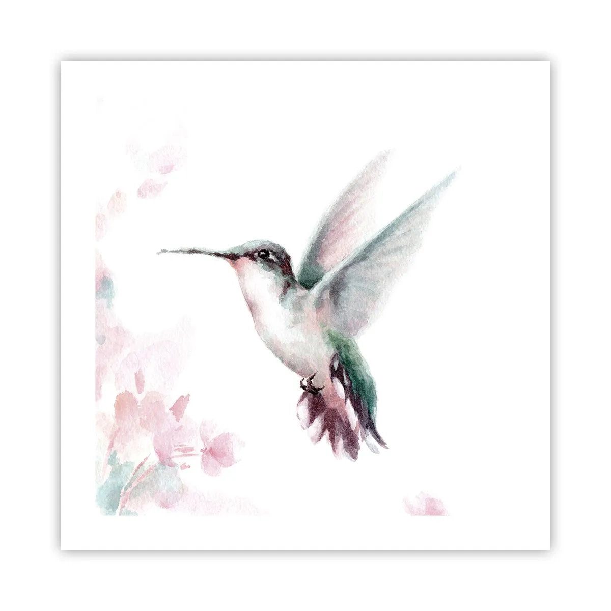 Plakat - Stoppet i flagren - 50x50 cm