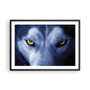Plakat i sort ramme - Et hypnotiserende udseende - 70x50 cm
