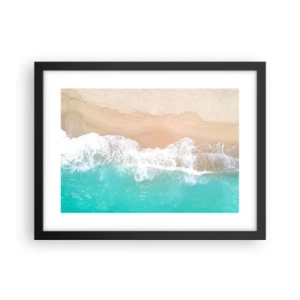 Plakat i sort ramme - Kærlig berøring - 40x30 cm