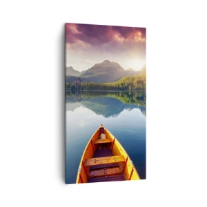 Lærredstryk - Billede på lærred - Intet imod naturen - 45x80 cm