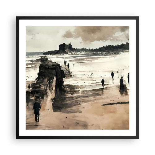Plakat i sort ramme - Indkaldt - 60x60 cm