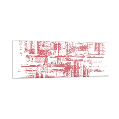 Billede på glas - Rød by - 90x30 cm