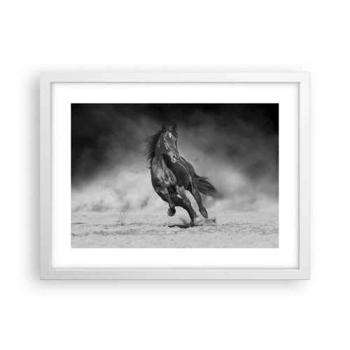 Plakat i hvid ramme - Værdig til emiren selv - 40x30 cm