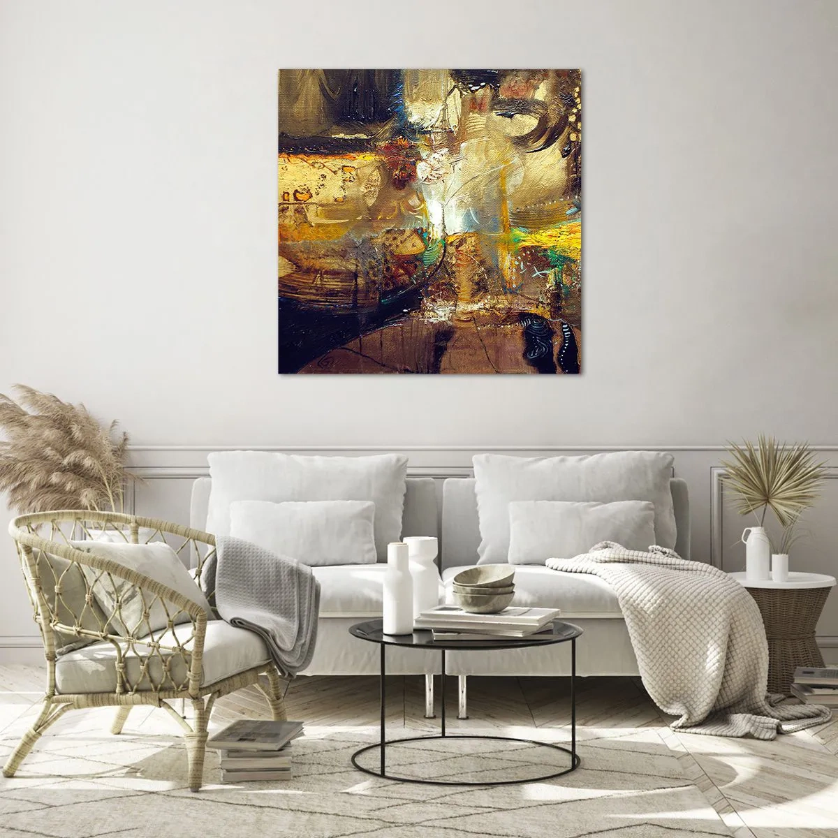 Billede på glas - Kold, varm, meget varm - 60x60 cm