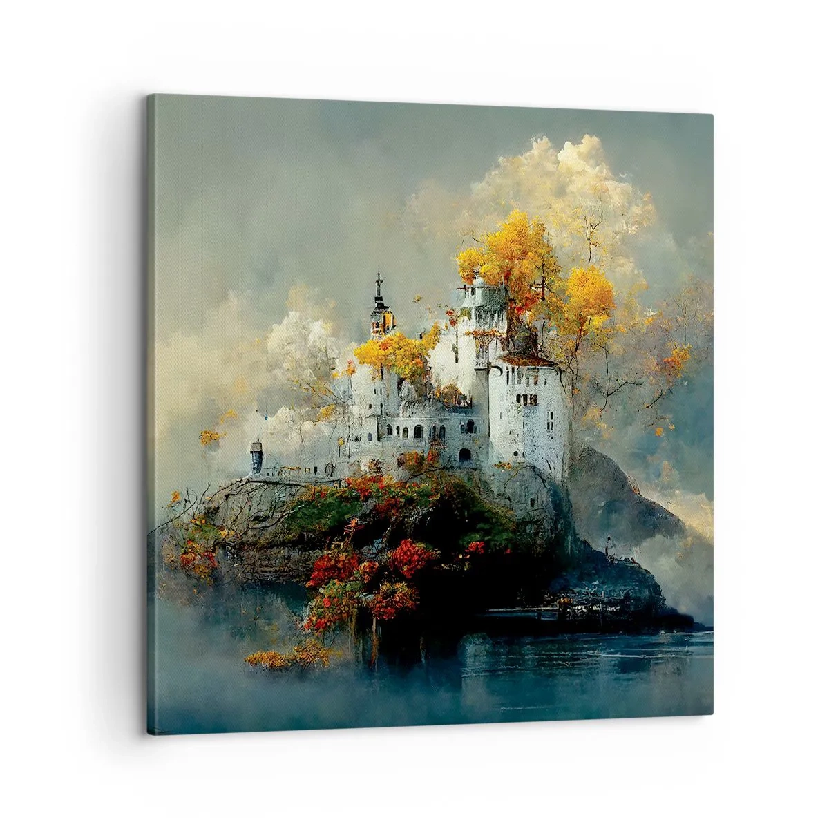 Lærredstryk - Billede på lærred - Begyndelsen på en romantisk historie - 60x60 cm