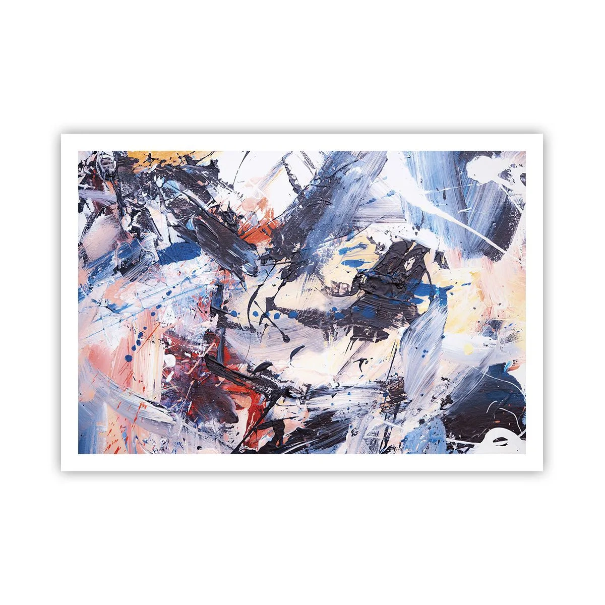 Plakat - Abstraktionens vanvittige dans - 100x70 cm