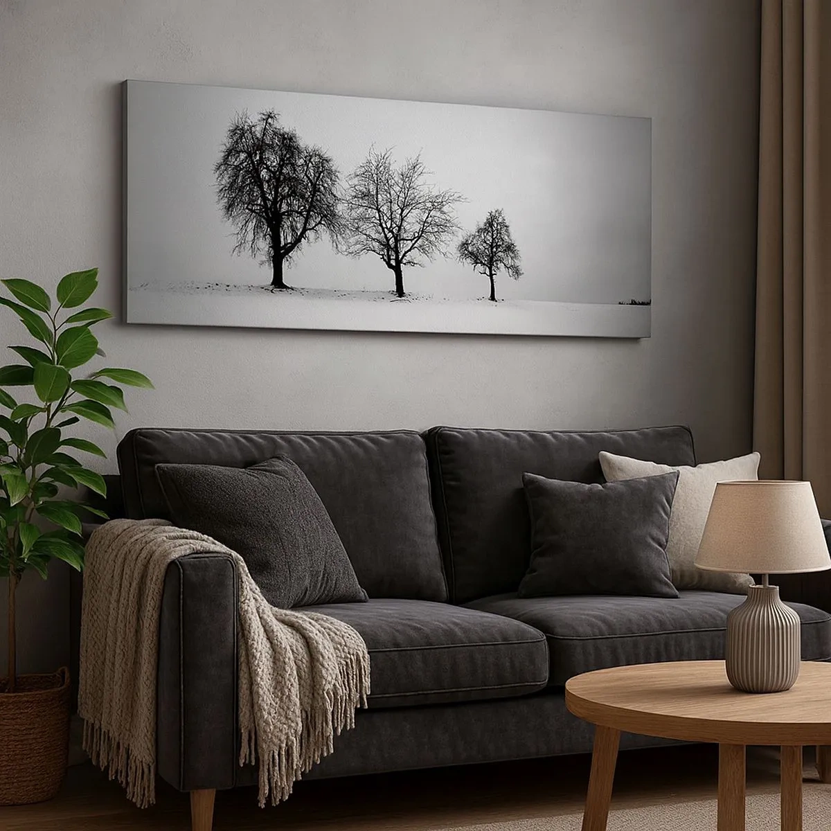 Lærredstryk - Billede på lærred - Hvad drømmer de om? - 100x40 cm