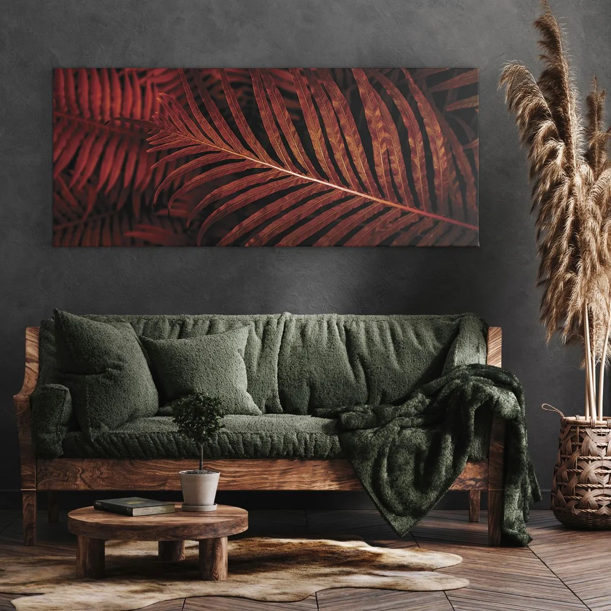 Lærredstryk - Billede på lærred - Livets varme - 120x50 cm