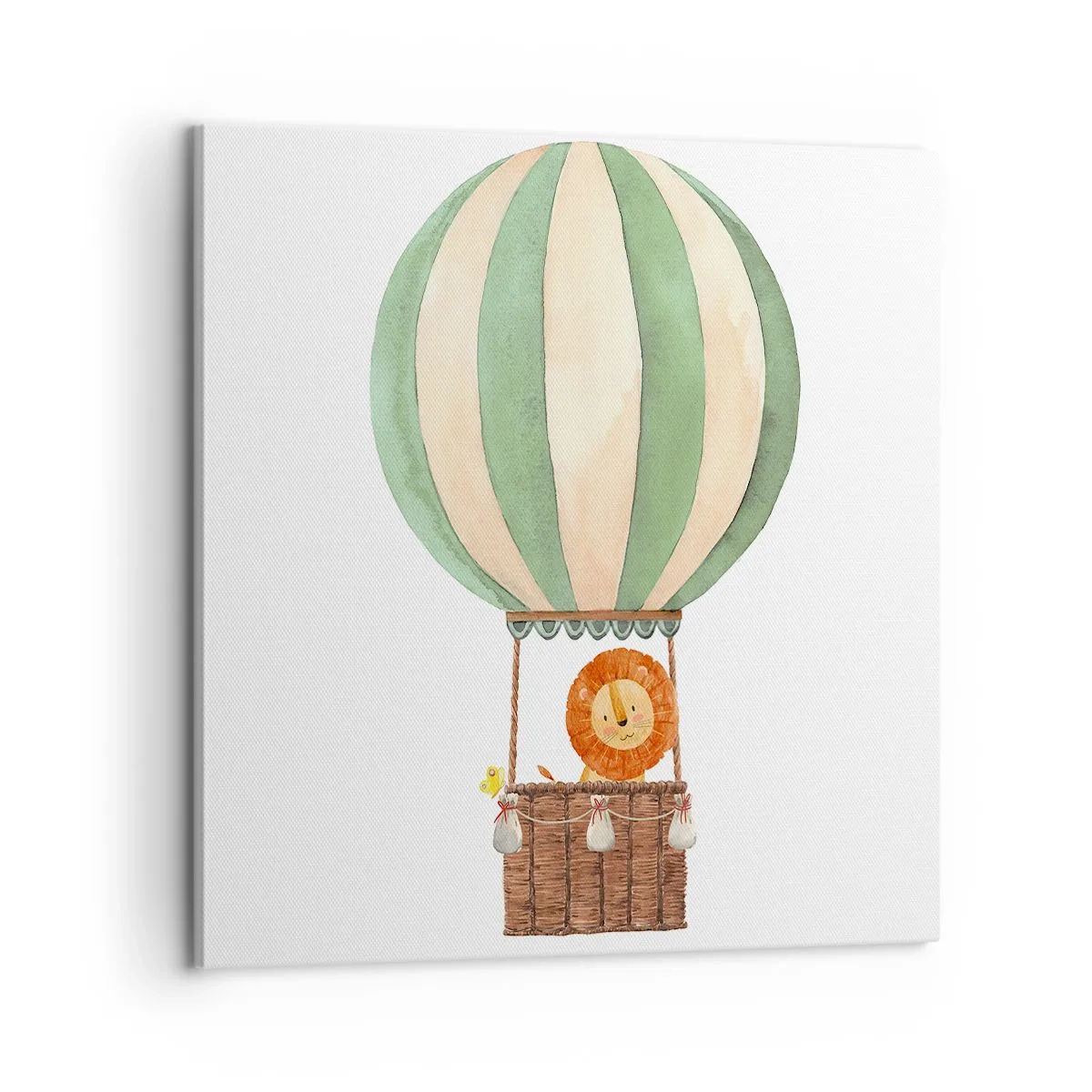 Lærredstryk - Billede på lærred - Leons rejser - 60x60 cm