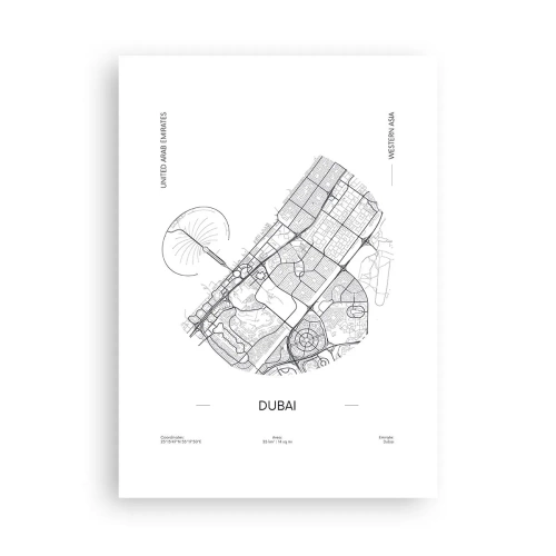 Plakat - Dubais anatomi - 50x70 cm