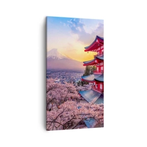 Lærredstryk - Billede på lærred - Essensen af ​​den japanske ånd - 45x80 cm
