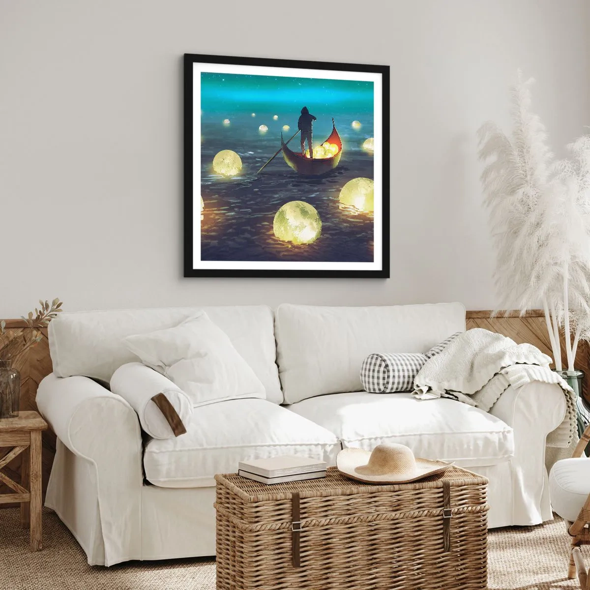 Plakat i sort ramme - Ting, som filosoffer aldrig har drømt om - 30x30 cm