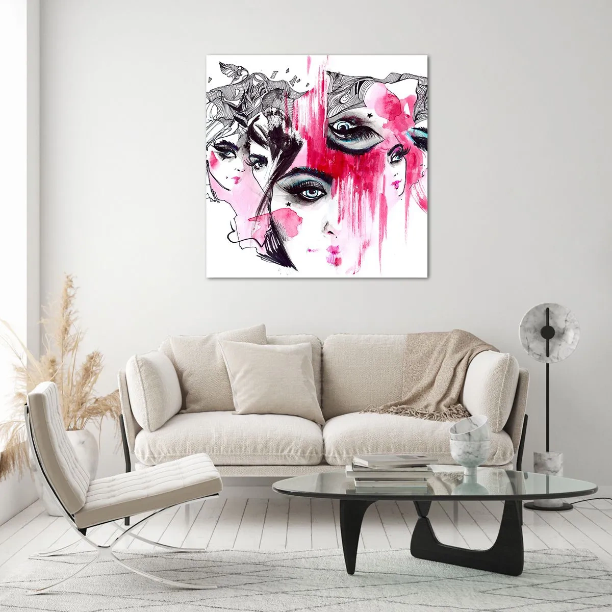 Billede på glas - , - 50x50 cm