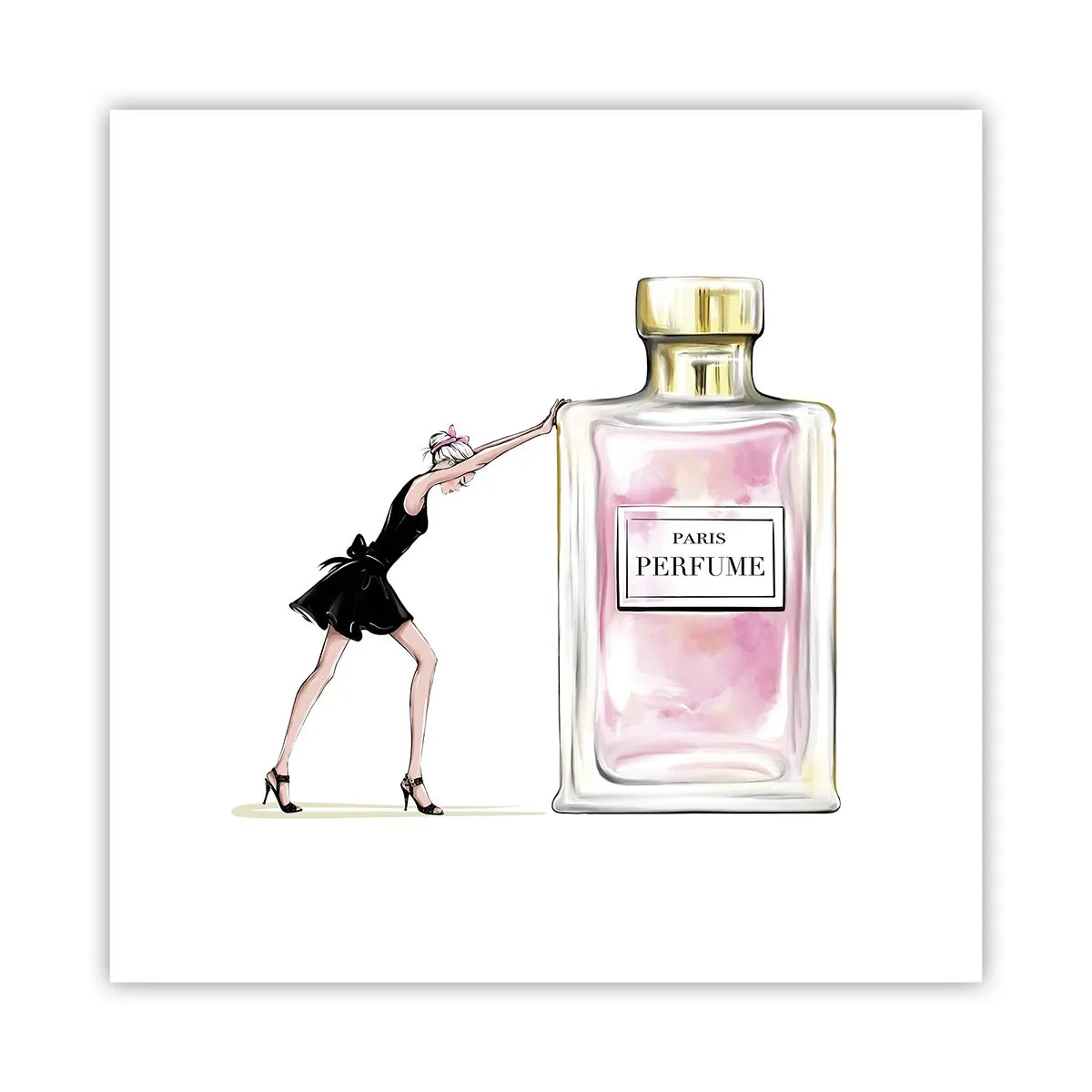 Plakat - Essensen af kvindelighed - 30x30 cm