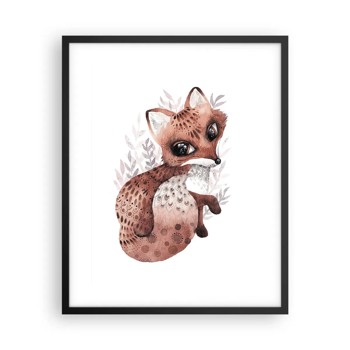 Plakat i sort ramme - Kun kærlighed - 40x50 cm