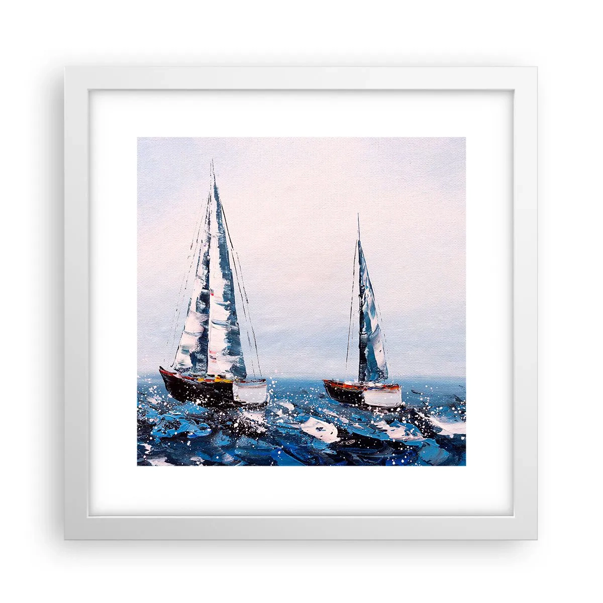 Plakat i hvid ramme - Vindens broderskab - 30x30 cm