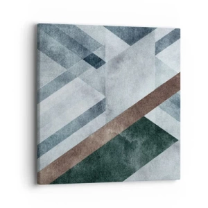 Lærredstryk - Billede på lærred - Sofistikeret elegance i geometri - 40x40 cm