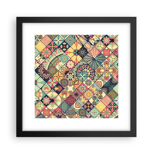Plakat i sort ramme - Marokkansk stemning - 30x30 cm