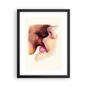 Plakat i sort ramme - Som nat og dag, jord og himmel - 30x40 cm