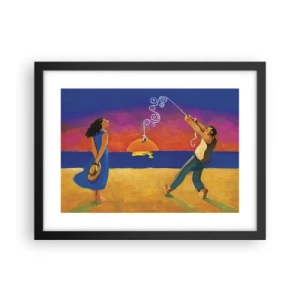 Plakat i sort ramme - Mere end en stjerne fra himlen - 40x30 cm