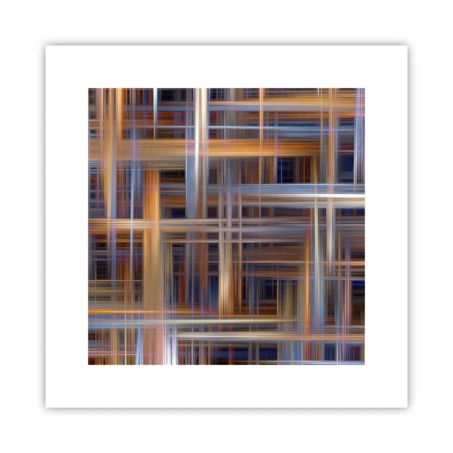 Plakat - Vævet af lys - 30x30 cm