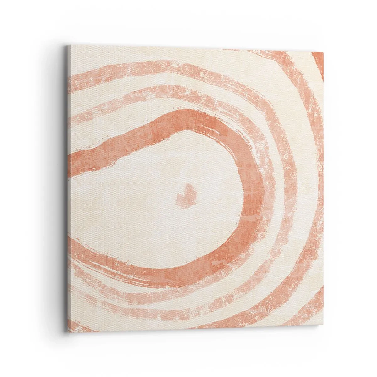 Lærredstryk - Billede på lærred - Koralcirkler - komposition - 70x70 cm