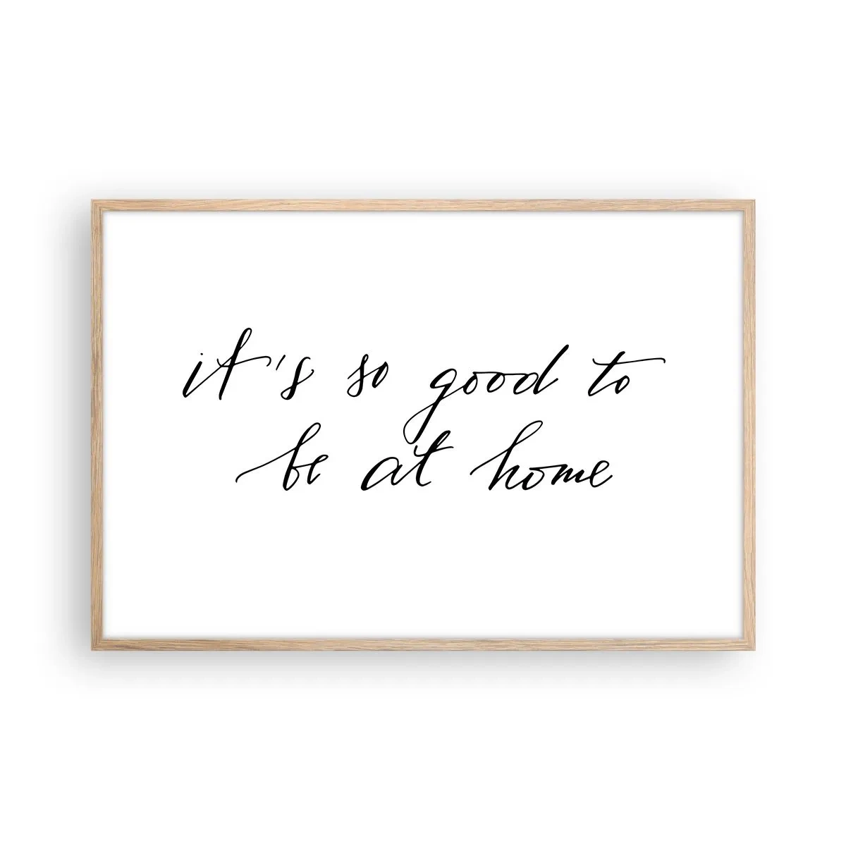 Plakat i ramme af lyst egetræ - Hele sandheden - 91x61 cm