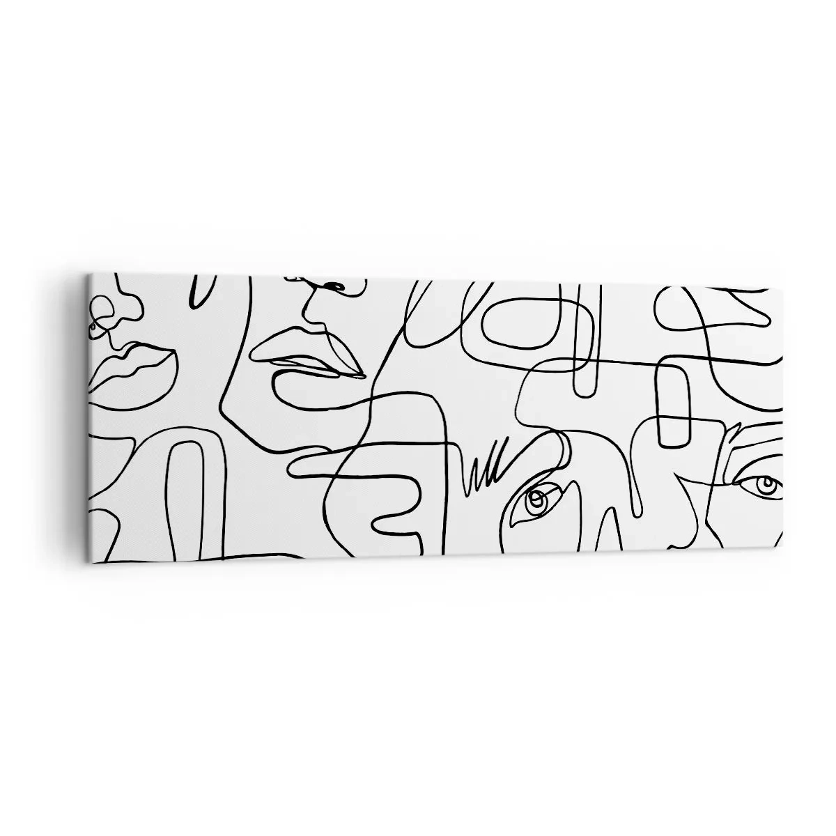 Lærredstryk - Billede på lærred - I sammenfiltrede følelser - 140x50 cm