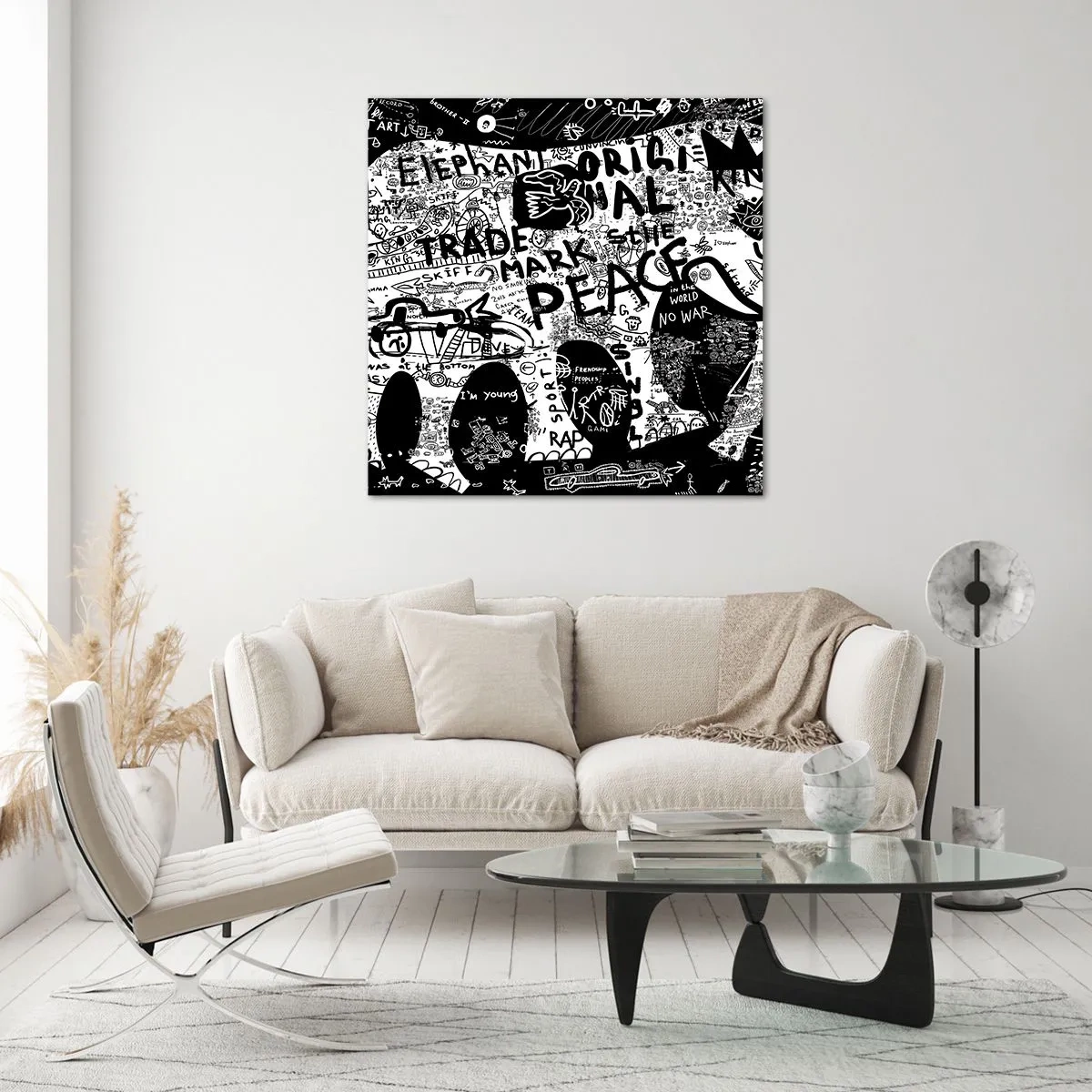 Billede på glas - Gadens rige verden - 40x40 cm