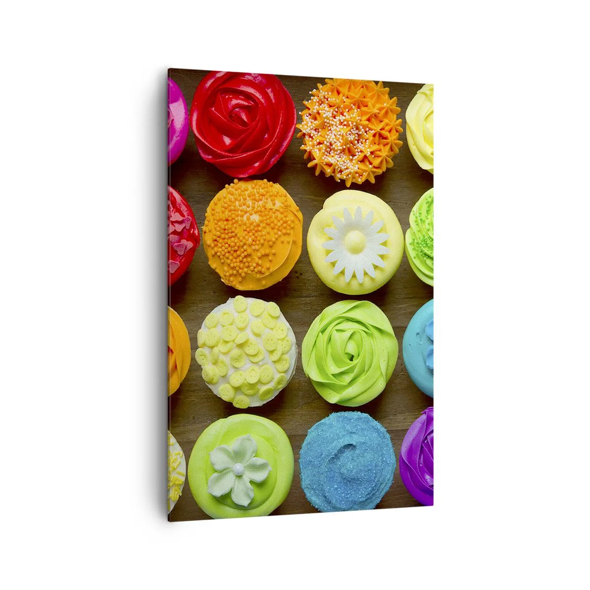 Lærredstryk - Billede på lærred - Alle er forskellige - alle er lækre - 80x120 cm