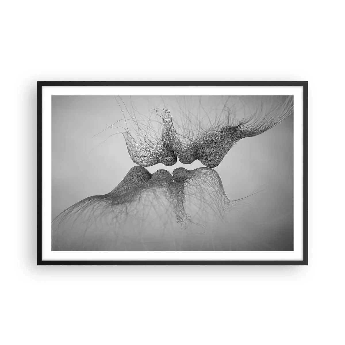Plakat i sort ramme - Vindens kys - 91x61 cm