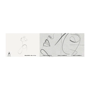 Prøve Fototapet Premium Sand - Sløjfet i drømme - Kvinde, Grafik, Stykke - 100x30 cm