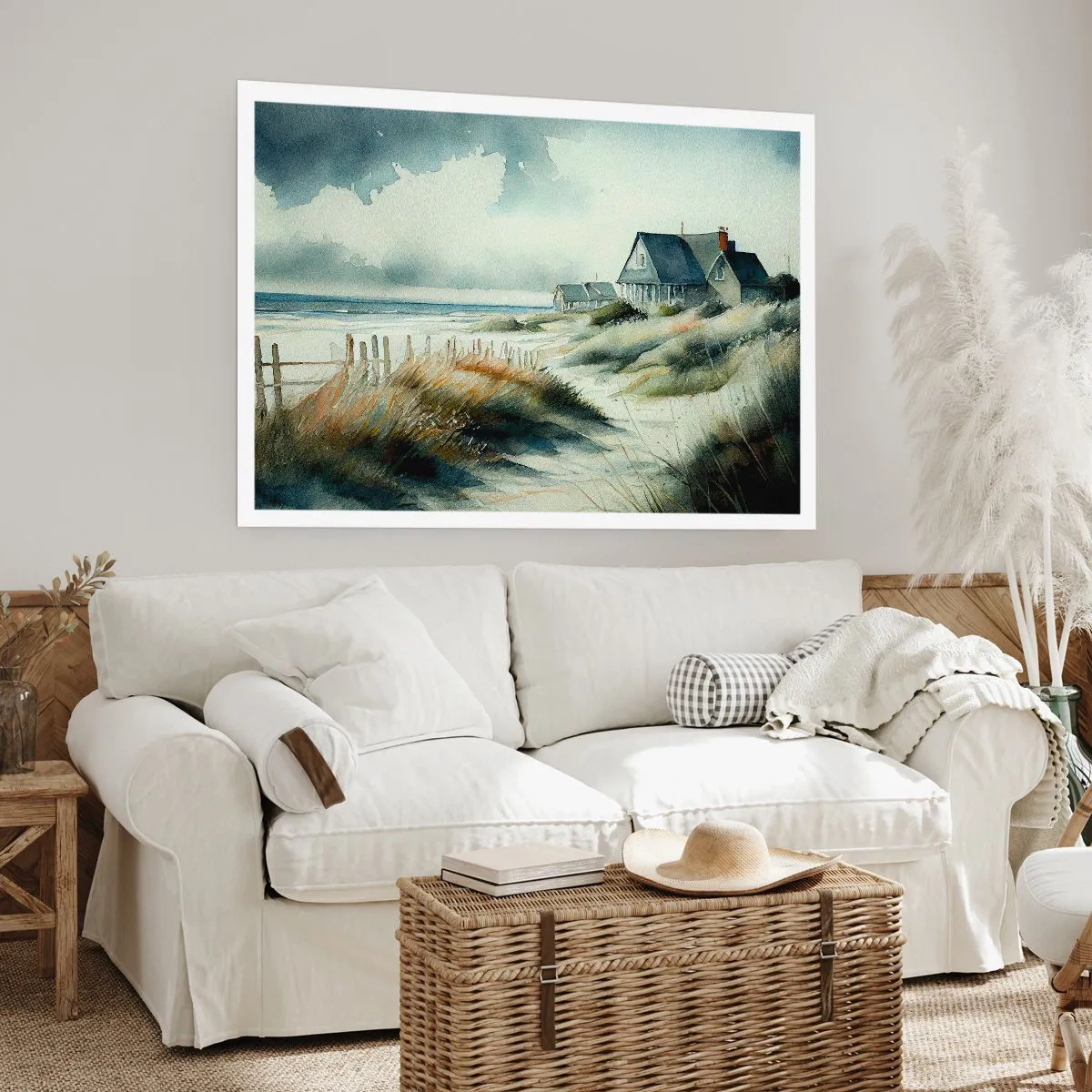 Plakat - Væk fra trængsel og travlhed - 91x61 cm